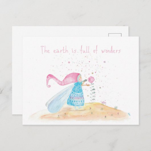 The earth is full of wonders briefkaart (Voorkant / Achterkant)