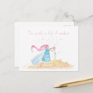 The earth is full of wonders briefkaart