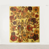 The Earth Laughs in Flowers Extra Large Wandkleed (Voorkant)