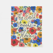The Earth Laughs in Flowers Fleece Deken (Voorkant)