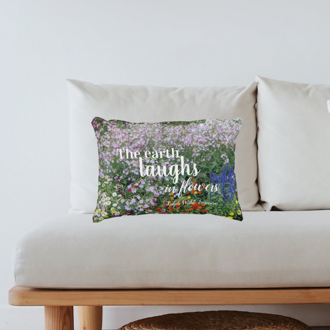 The Earth Laughs in Flowers Floral Garden Accent Kussen (In Situ Sofa)