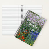 The Earth Laughs in Flowers Quote Floral Notitieboek (Binnen)