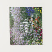 The Earth Laughs in Flowers Quote Floral Wandkleed (Voorkant)