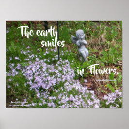 THE EARTH SMILES IN FLOWERS EMERSON POSTER