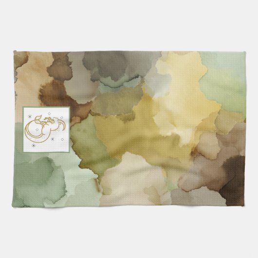 🐐 The Earth-Whisper Weave  Theedoek (Horizontaal)