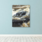 The Earths Pulse Canvas Afdruk (Insitu (Houten vloer))