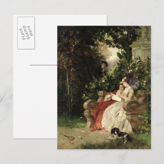 The Eavesdropper, 1868 Briefkaart (Voorkant / Achterkant)