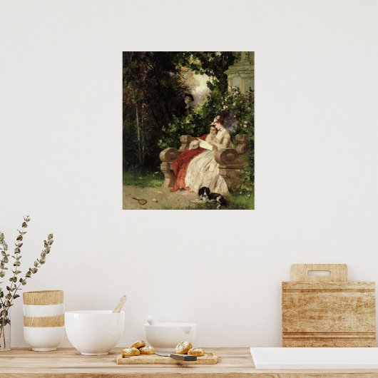 The Eavesdropper, 1868 Poster (Keuken)