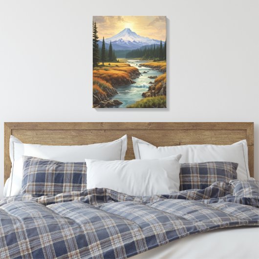 The Echo Refused to Return Canvas Afdruk (Insitu (Slaapkamer))