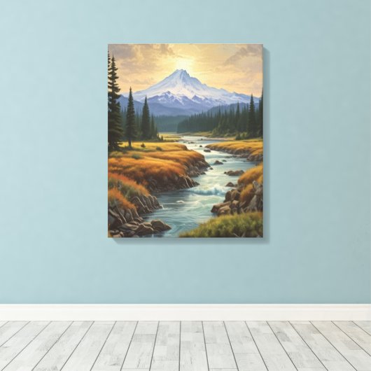 The Echo Refused to Return Canvas Afdruk (Insitu (Houten vloer))