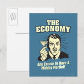 The Economy: Midday Martini Briefkaart (Voorkant / Achterkant)