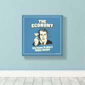 The Economy: Midday Martini Canvas Afdruk (Insitu (Houten vloer))