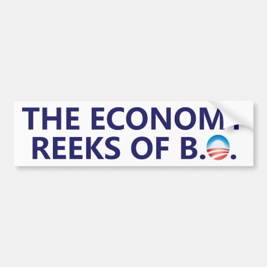 The Economy Reeks Bumpersticker (Voorkant)