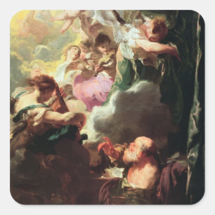 The Ecstasy of St. Paul, c.1628-29 (olie op canvas Vierkante Sticker