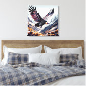 the Ecuadorian condor flying Canvas Afdruk (Insitu (Slaapkamer))