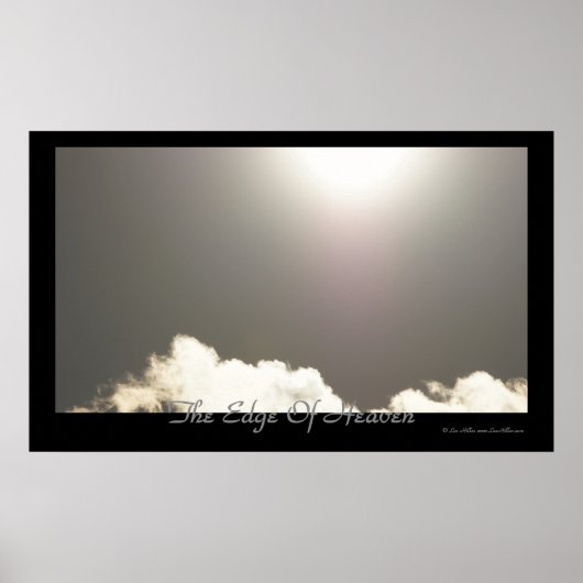 The Edge of Heaven Skyscape Clouds Poster (Voorkant)