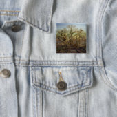 The Edge of Sherwood Forest, 1878 Vierkante Button 5,1 Cm (In situ)