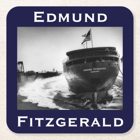 The Edmund Fitzgerald Kartonnen Onderzetters (Voorkant)