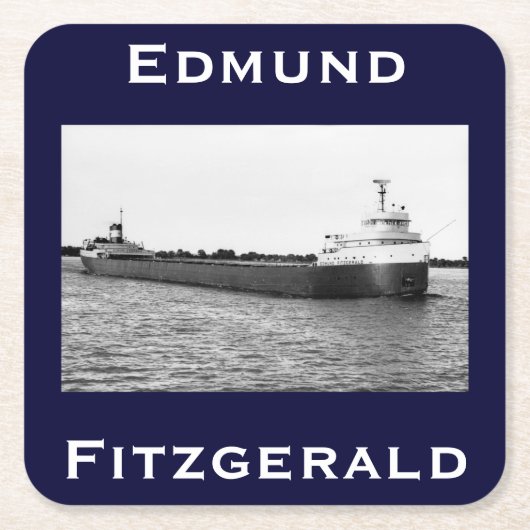 The Edmund Fitzgerald Kartonnen Onderzetters (Voorkant)
