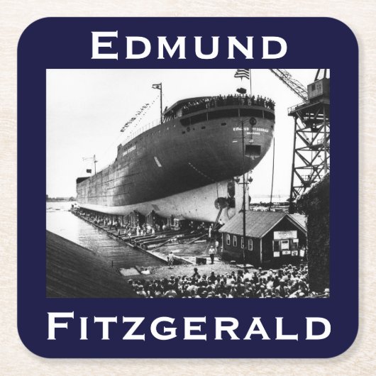 The Edmund Fitzgerald Kartonnen Onderzetters (Voorkant)