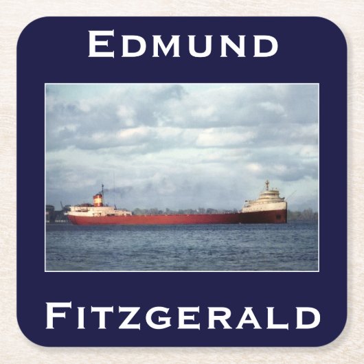The Edmund Fitzgerald Kartonnen Onderzetters (Voorkant)