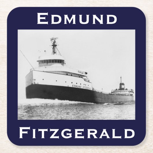 The Edmund Fitzgerald Kartonnen Onderzetters (Voorkant)