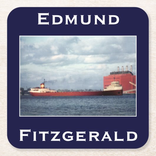 The Edmund Fitzgerald Kartonnen Onderzetters (Voorkant)
