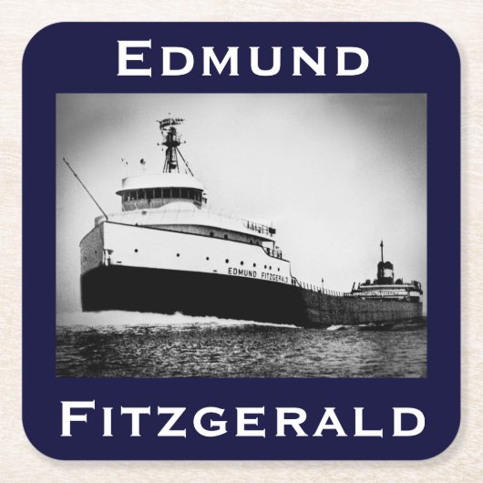 The Edmund Fitzgerald Kartonnen Onderzetters (Voorkant)