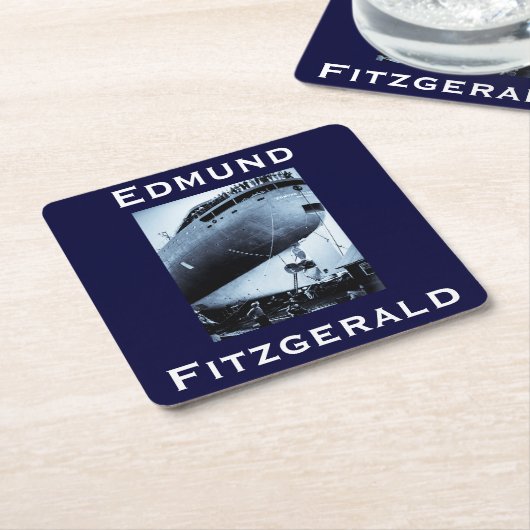 The Edmund Fitzgerald Kartonnen Onderzetters (Schuin)