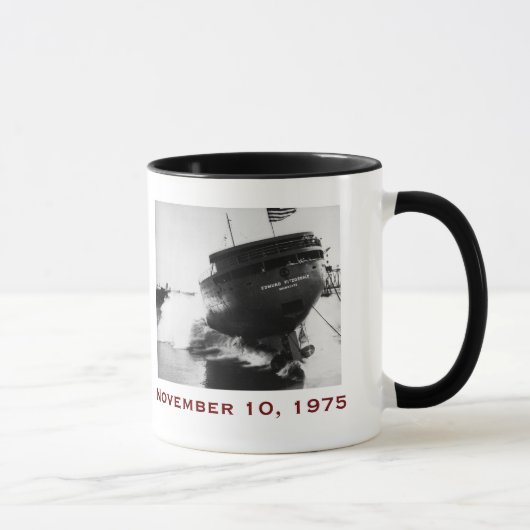 The Edmund Fitzgerald met bemanningsnamen Mok (Rechts)