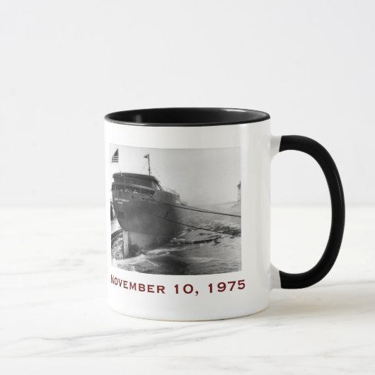 The Edmund Fitzgerald met bemanningsnamen Mok (Rechts)