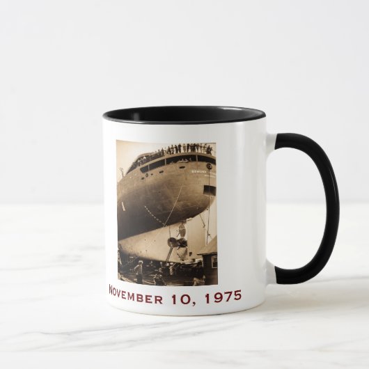 The Edmund Fitzgerald met bemanningsnamen Mok (Rechts)