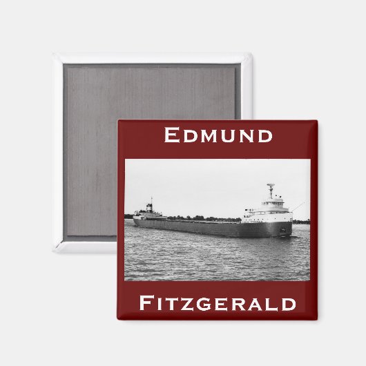 The Edmund Fitzgerald on the St. Clair River Magneet (Voorkant / Achterkant)