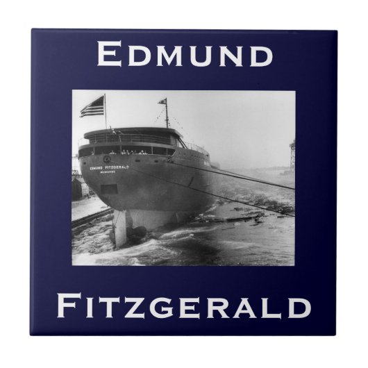 The Edmund Fitzgerald Tegeltje (Voorkant)