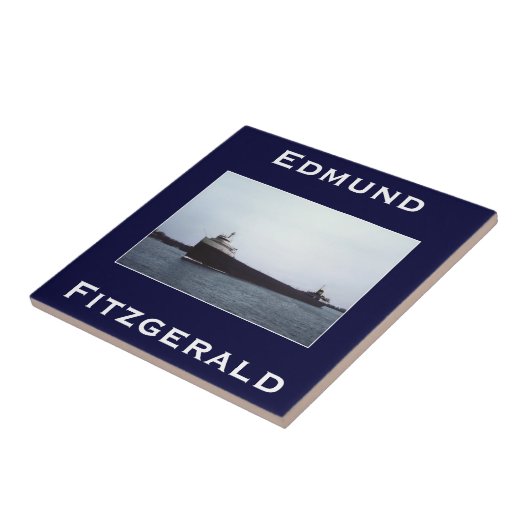 The Edmund Fitzgerald Tegeltje (Zijkant)