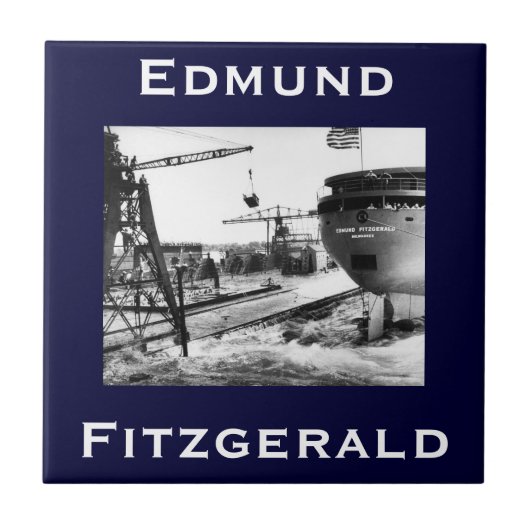 The Edmund Fitzgerald Tegeltje (Voorkant)