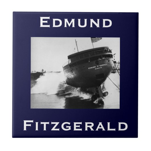 The Edmund Fitzgerald Tegeltje (Voorkant)