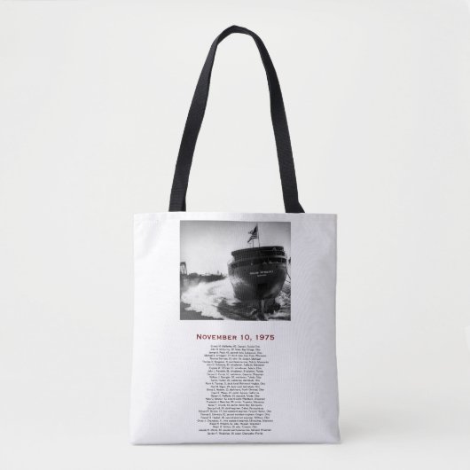 The Edmund Fitzgerald Tote Bag (Voorkant)