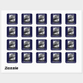 The Edmund Fitzgerald Vierkante Sticker (Vel)