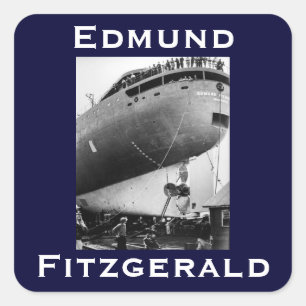 The Edmund Fitzgerald Vierkante Sticker
