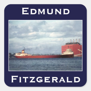 The Edmund Fitzgerald Vierkante Sticker