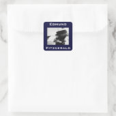 The Edmund Fitzgerald Vierkante Sticker (Tas)