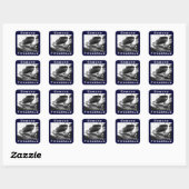 The Edmund Fitzgerald Vierkante Sticker (Vel)