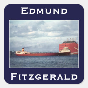 The Edmund Fitzgerald Vierkante Sticker