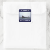 The Edmund Fitzgerald Vierkante Sticker (Tas)