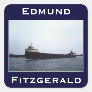The Edmund Fitzgerald Vierkante Sticker