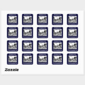 The Edmund Fitzgerald Vierkante Sticker (Vel)