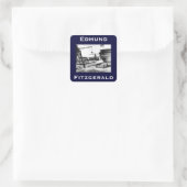 The Edmund Fitzgerald Vierkante Sticker (Tas)