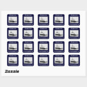 The Edmund Fitzgerald Vierkante Sticker (Vel)