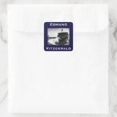 The Edmund Fitzgerald Vierkante Sticker (Tas)